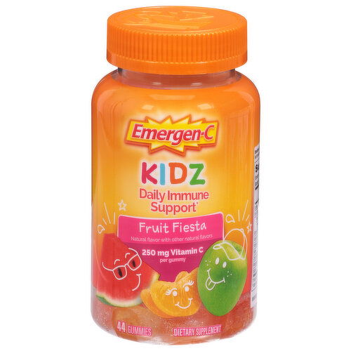 Emergen-C Daily Immune Support, Fruit Fiesta, Kidz, Gummies