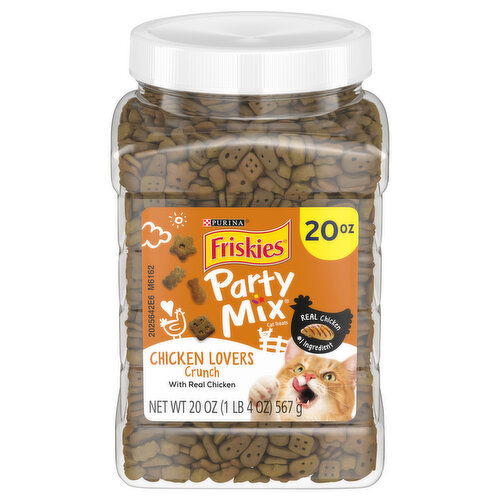 Friskies Party Mix Cat Treats, Chicken Lovers Crunch