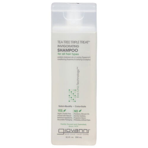 Giovanni Shampoo, Invigorating, Tea Tree Triple Treat