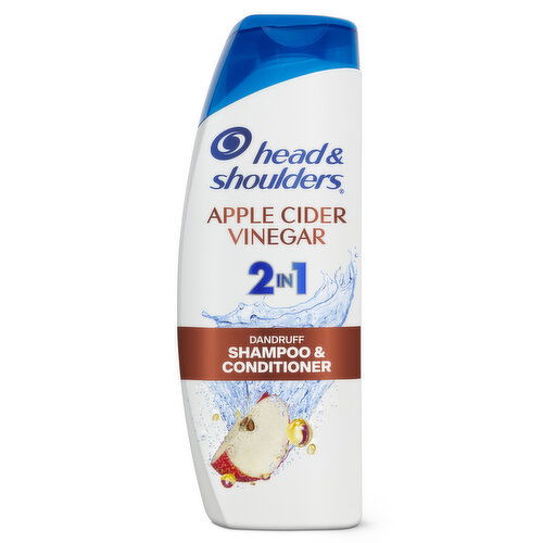 Head & Shoulders 2 in 1 Dandruff Shampoo and Conditioner, Apple Cider Vinegar, 12.5 oz