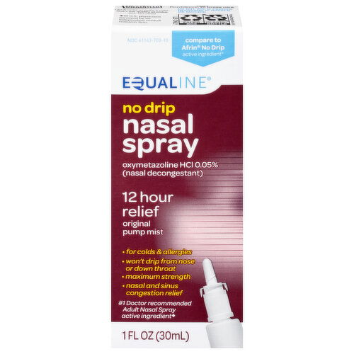 Equaline No Drip 12 Hour Relief Nasal Spray