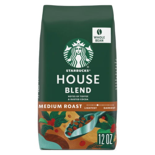 Starbucks Whole Bean Coffee, House Blend, Medium Roast