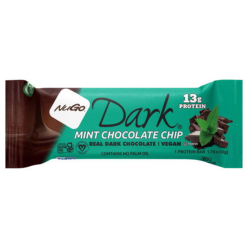 NuGo Dark Mint Chocolate Chip Protein Bar