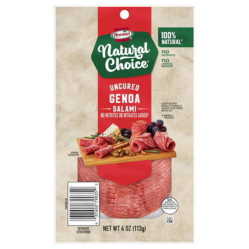 Hormel Natural Choice Genoa Salami, Uncured