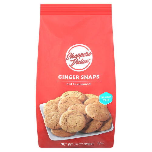 Shoppers Value Cookies, Old Fashioned, Ginger Snaps