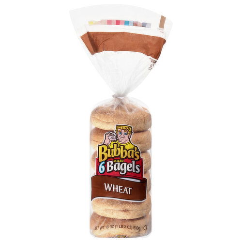 Bubba's Sliced Wheat Bagels