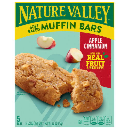 Nature Valley Muffin Bars, Apple Cinnamon, Soft Baked