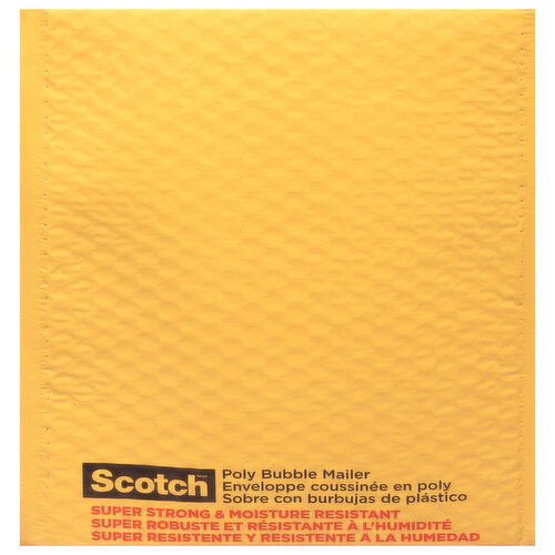 Scotch Poly Bubble Mailer, Size 2