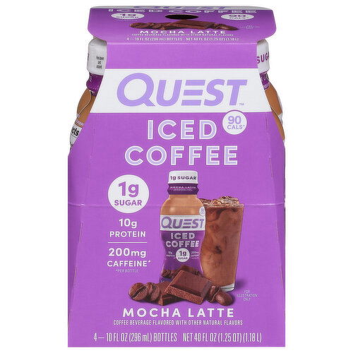 Quest Iced Coffee, Mocha Latte