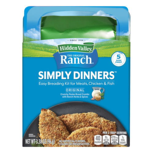 Hidden Valley The Original Ranch Breading Kit, Simply Dinners, Original