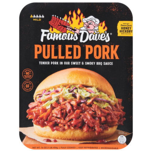 Famous Dave's Pulled Pork, Honey Hickory, Mild