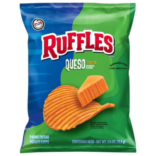 Ruffles Potato Chips, Queso Cheese