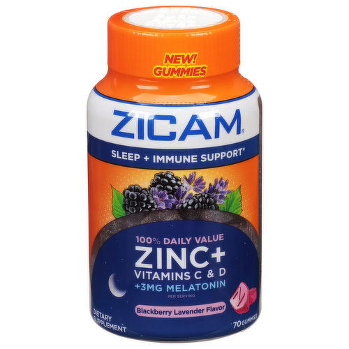 Zicam Zinc + Vitamin C & D, Blackberry Lavender Flavor