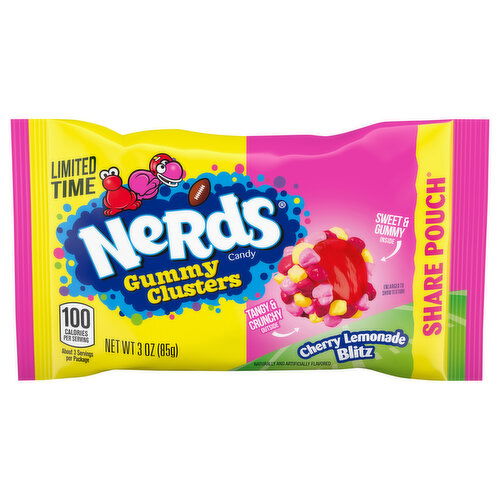 Nerds Gummy Clusters Cherry Lemonade Blitz Candy Share Pouch