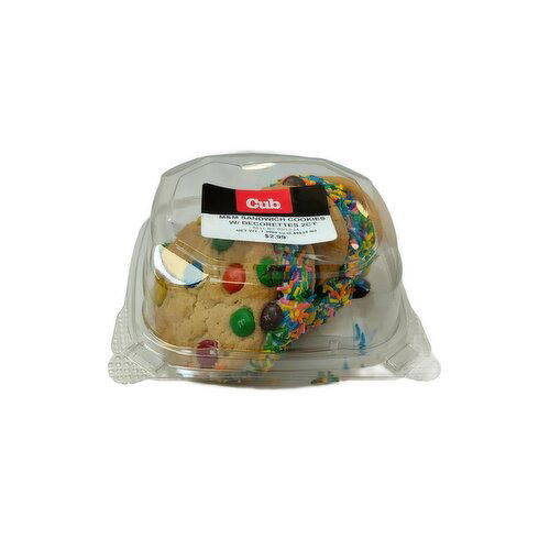 Cub Bakery M&M Sandwich Cookies with Decorettes