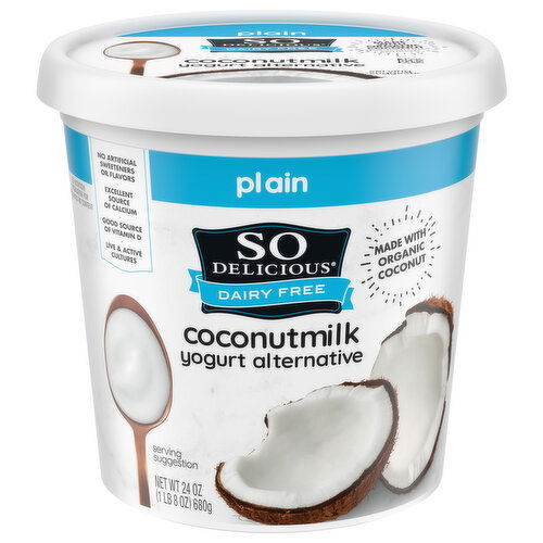 So Delicious Dairy Free Yogurt Alternative, Plain, Coconutmilk