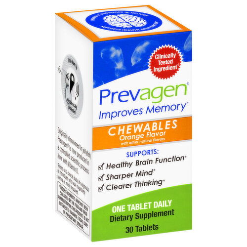 Prevagen Improves Memory, Orange Flavor, Chewables