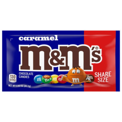 M&M's Chocolate Candies, Caramel, Share Size