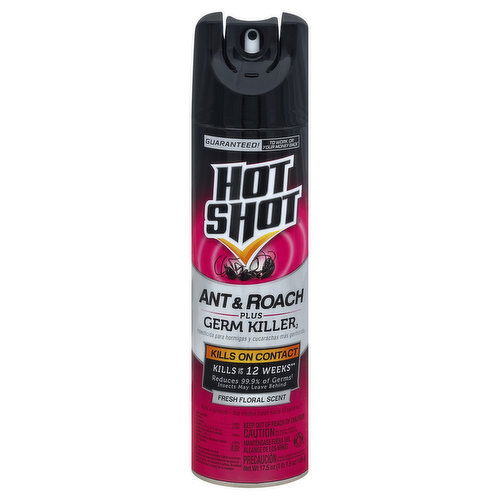 Hot Shot Ant & Roach Plus Germ Killer2, Fresh Floral Scent