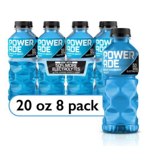 Powerade Sports Drink, Mountain Berry Blast, 20 fl oz