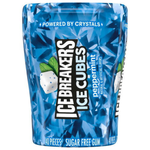 Ice Breakers Ice Cubes Gum, Sugar Free, Peppermint