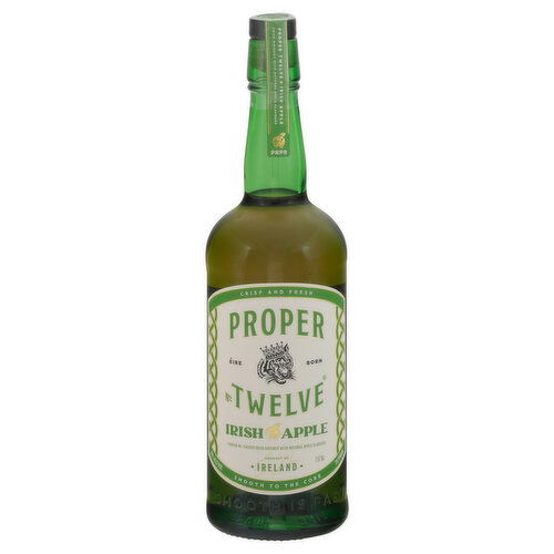 Proper Twelve Irish Whiskey, Crisp and Fresh, Irish Apple