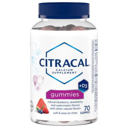 Citracal Calcium Supplement, +D3, Gummies