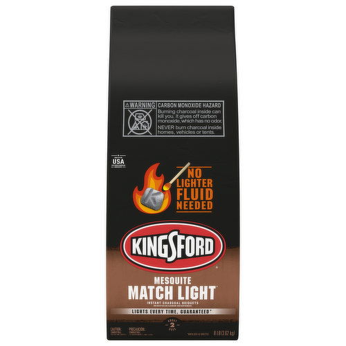 Kingsford Match Light Charcoal Briquets, Instant, Mesquite