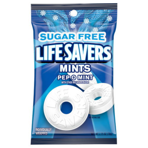 Life Savers Mints, Sugar Free, Pep O Mint