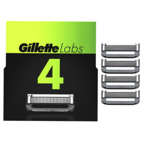 Gillette GilletteLabs Razor Blade Refills for Men, 4ct