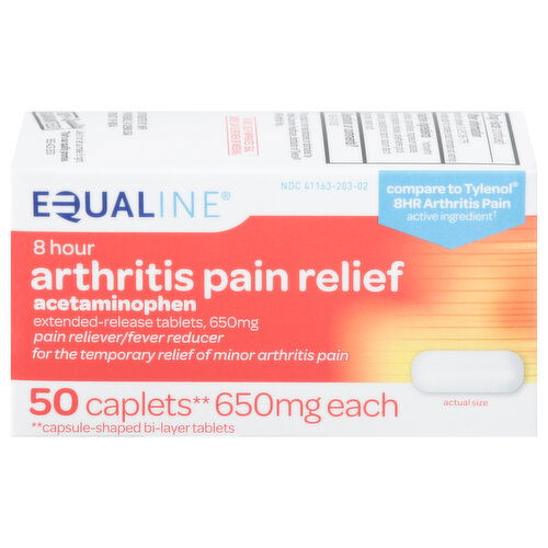 Equaline Arthritis Pain Relief, 650 mg, Caplets