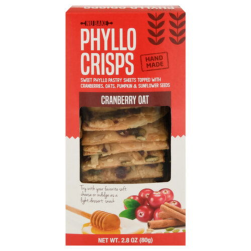 NU Bake Phyllo Crisps, Cranberry Oat