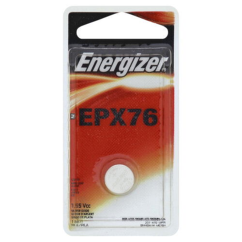 Energizer Battery, Silver Oxide, EPX76