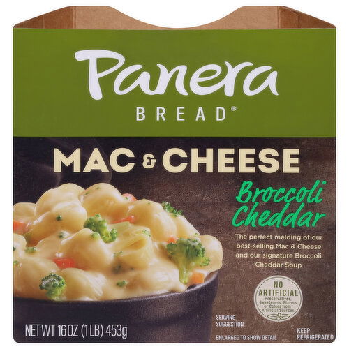 Panera Bread Broccoli Cheddar Mac & Cheese, Microwave Meal, 16 OZ Bowl (Vegetarian)