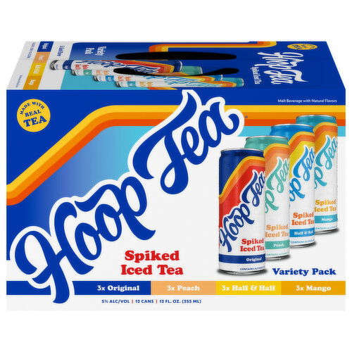 Hoop Tea Assorted Spiked Iced Tea Variety Pack