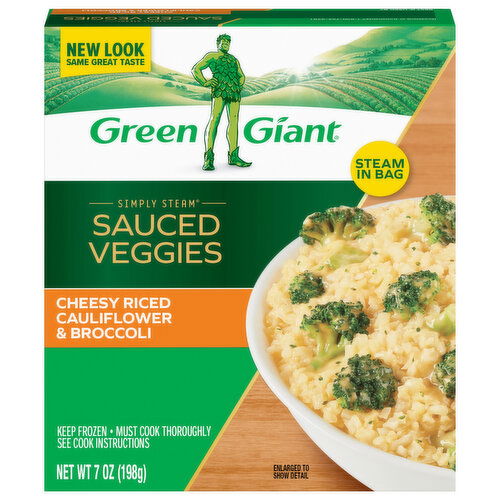Green Giant Simply Steam Cheesy Riced Cauliflower & Broccoli Sauced Veggies