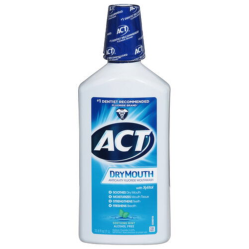 Act Mouthwash, Anticavity Fluoride, Soothing Mint, Dry Mouth