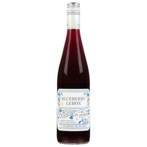 St. James Winery Wine, Sweet, Blueberry Lemon