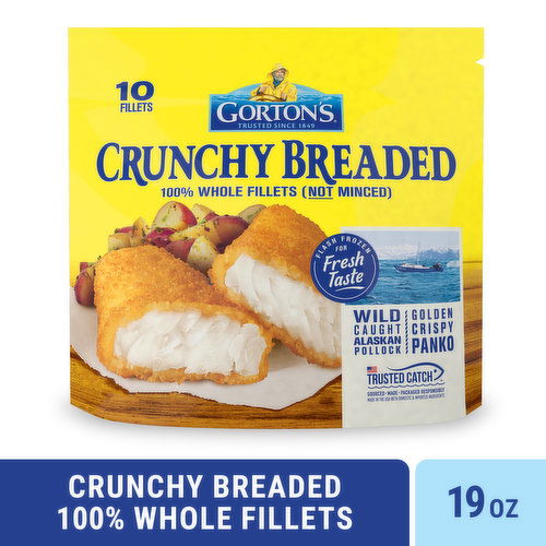 Gorton's Fish Fillets, Crunchy Breaded