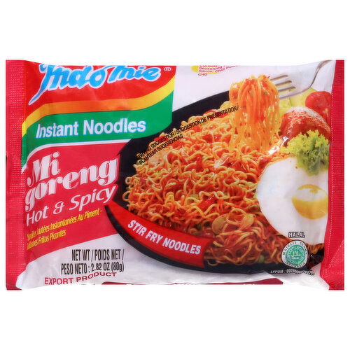 Indomie Instant Noodles, Stir Fry, Hot & Spicy