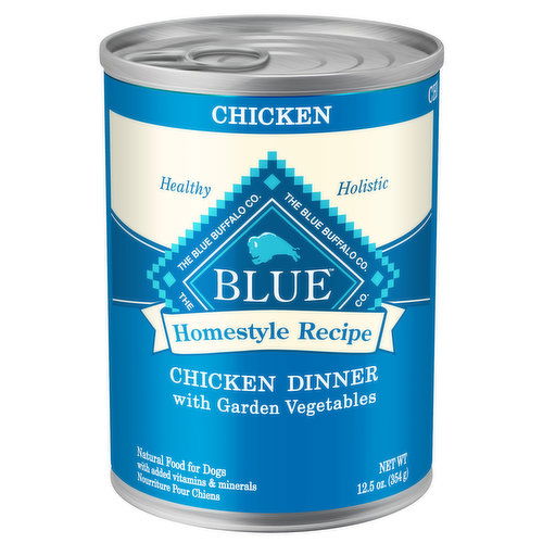 Blue Buffalo Blue Homestyle Recipe Natural Adult Wet Dog Food, Chicken