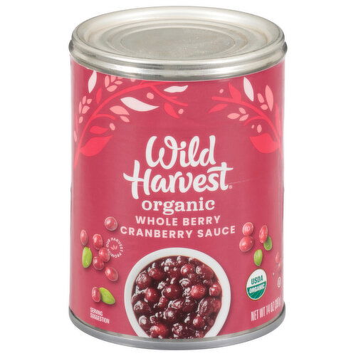 Wild Harvest Cranberry Sauce, Organic, Whole Berry