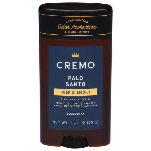 Cremo Deep & Smoky Palo Santo Deodorant