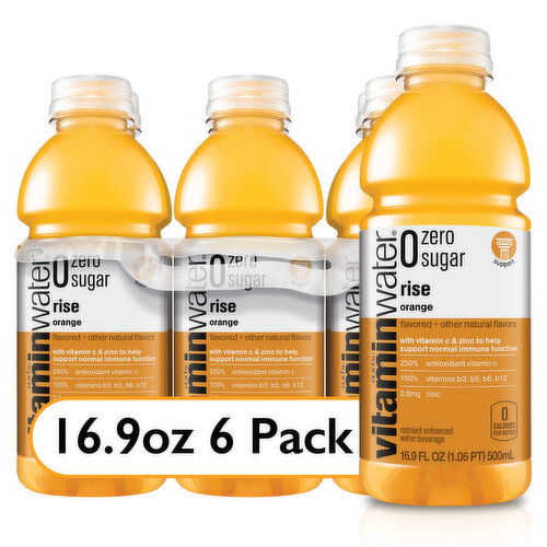 vitaminwater  Sugar Rise, Electrolyte Enhanced Water W/ Vitamins, Orange Drinks