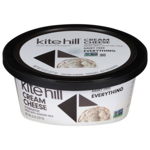 Kite Hill Cream Cheese Alternative, Dairy Free, Everything