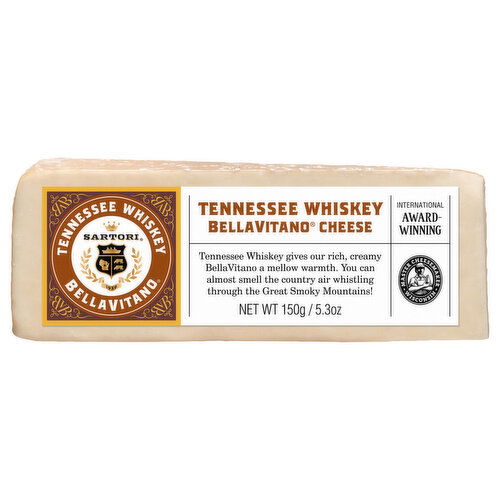 Sartori BellaVitano Cheese, Tennessee Whiskey