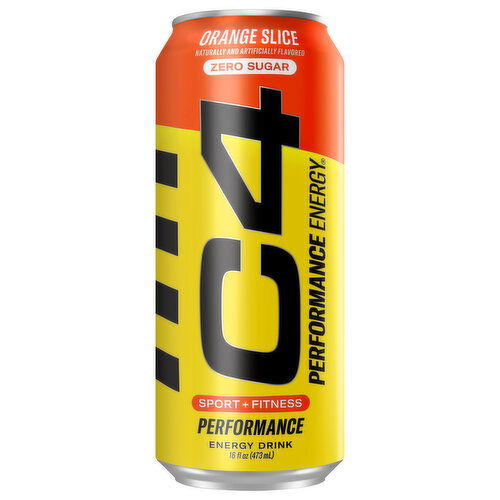 C4 Performance Energy Drink, Orange Slice