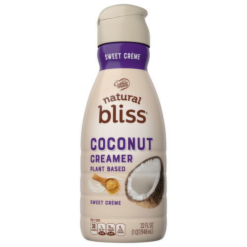 Coffee-Mate Natural Bliss Creamer, Plant Based, Sweet Creme, Coconut