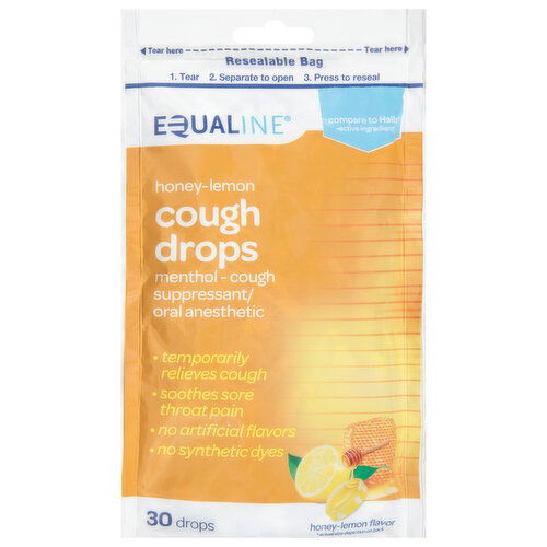 Equaline Cough Drops, Honey Lemon Flavor