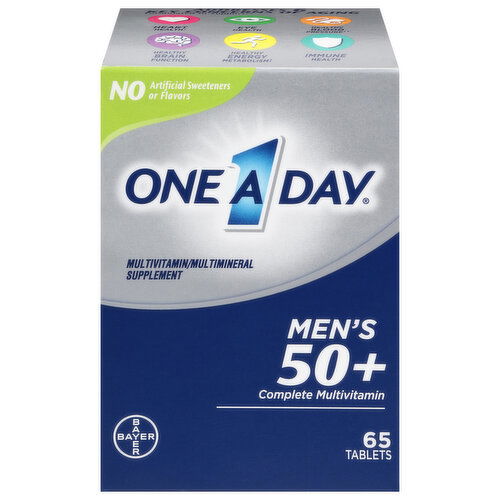 One A Day Tablets Men's 50+ Complete Multivitamin/Multimineral Supplement